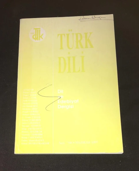 TÜRK DİLİ Dergisi Haziran 1997 Sayı 546 (Sahafiye Kitap) ürün görseli