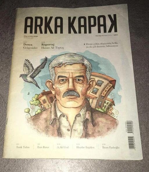 ARKA KAPAK Kasım 2016 Sayı 14 Dosya GÖLGESİZLER - Röportaj HASAN ALİ TOPTAŞ (Sahafiye Kitap) ürün görseli