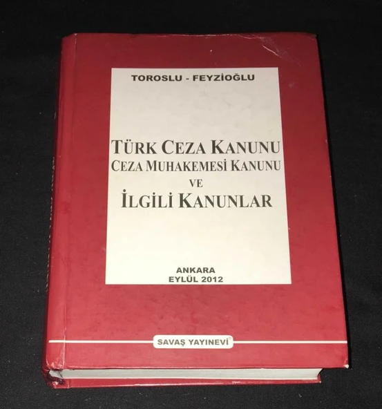 TÜRK CEZA KANUNU CEZA MUHAKEMESİ KANUNU VE İLGİLİ KANUNLAR 17.Baskı (Sahafiye Kitap) ürün görseli 1
