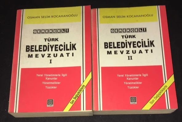 Gerekçeli TÜRK BELEDİYECİLİK MEVZUATI 1.2.Cilt[Takım] (Sahafiye Kitap) ürün görseli 1