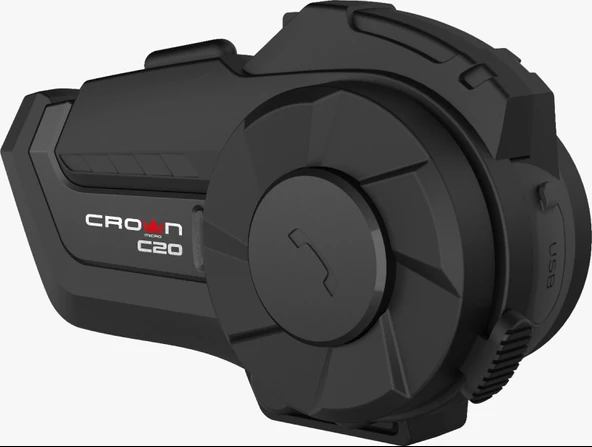 CROWN MICRO C20 Motosiklet Kask Bluetooth interkom Seti - Resim 3