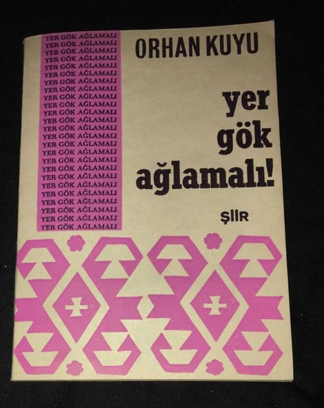 YER GÖK AĞLAMALI Şiir [İthaflı-İmzalı] (Sahafiye Kitap) ürün görseli 1