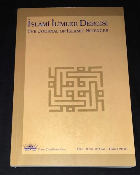 İSLAMİ İLİMLER DERGİSİ Bahar 2018 Yıl 13 Sayı 1 (Sahafiye Kitap)