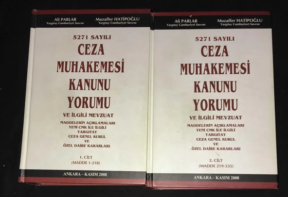 5271 Sayılı CEZA MUHAKEMESİ KANUNU YORUMU VE İLGİLİ MEVZUAT [2 Cilt Takım] (Sahafiye Kitap) ürün görseli 1
