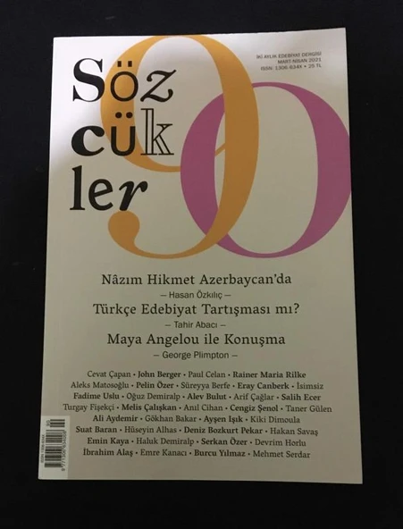 SÖZCÜKLER Mart Nisan 2021 Sayı 90 NAZIM HİKMET AZERBAYCAN'DA -Hasan Özkılıç (Sahafiye Kitap) ürün görseli