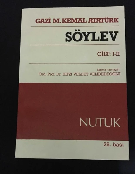 SÖYLEV Cilt 1-2 NUTUK [28.Bası] [2.el kitaptır] (Sahafiye Kitap)