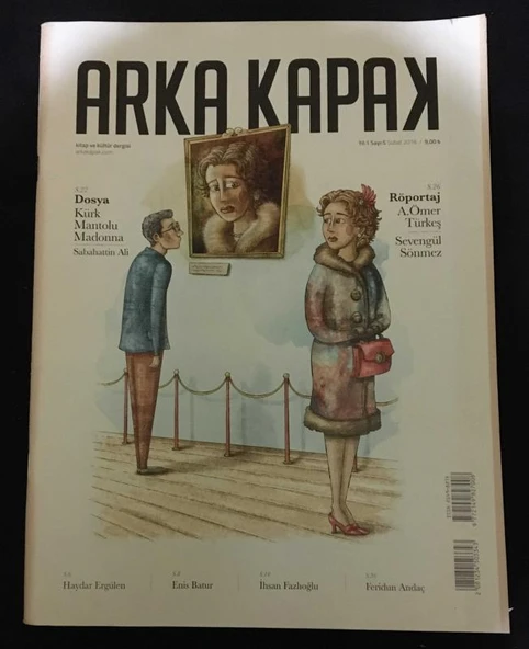 ARKA KAPAK Şubat 2016 Sayı 5 Röportaj A.ÖMER TÜRKEŞ,SEVENGÜL SÖNMEZ (Sahafiye Kitap) ürün görseli 1