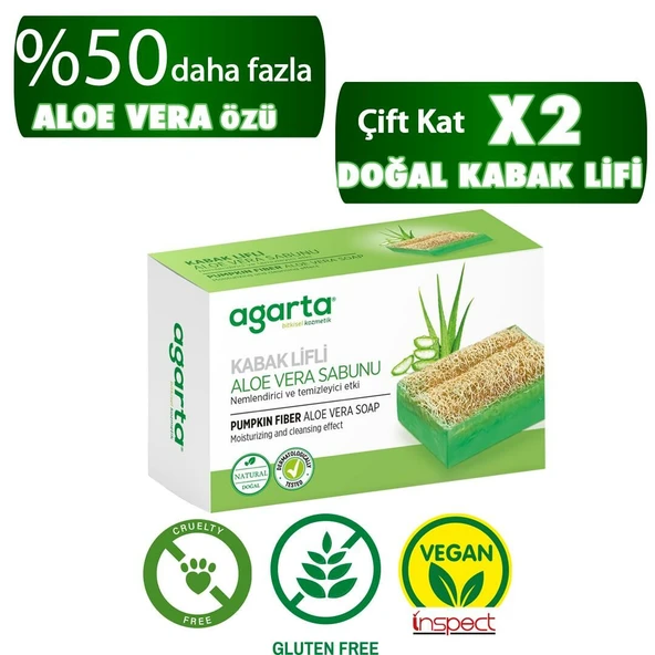 Agarta Kabak Lifli Aloe Vera Sabunu 125 Gr - 2