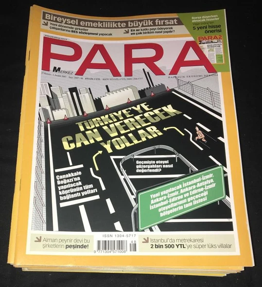 PARA 25 Kasım - 1 Aralık 2007 Sayı 48 TÜRKİYE'YE CAN VERECEK YOLLAR (Sahafiye Kitap) ürün görseli