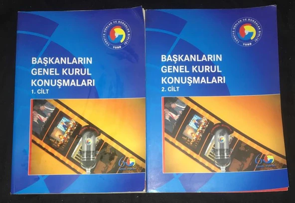 BAŞKANLARIN GENEL KURUL KONUŞMALARI [2 Cilt Takım] Türkiye Odalar ve Borsalar Birliği (Sahafiye Kitap)