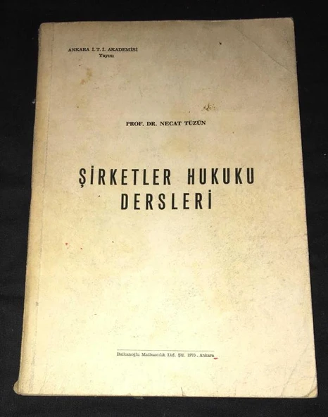 ŞİRKETLER HUKUKU DERSLERİ (Sahafiye Kitap) ürün görseli 1