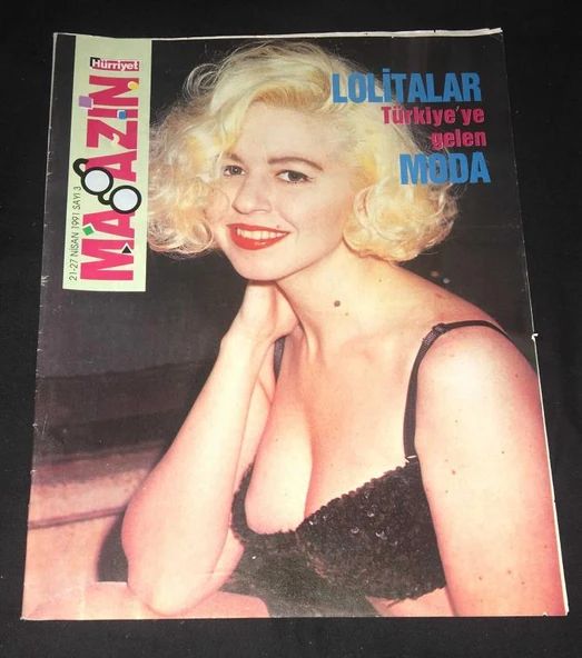 HÜRRİYET MAGAZİN 21-27 Nisan 1991 Sayı 3 Nilüfer Röportaj: Leyla İsmier -Madonna'nın Üstündeki Türk İmzası-Zeynep Tunuslu (Sahafiye Kitap) ürün görseli 1