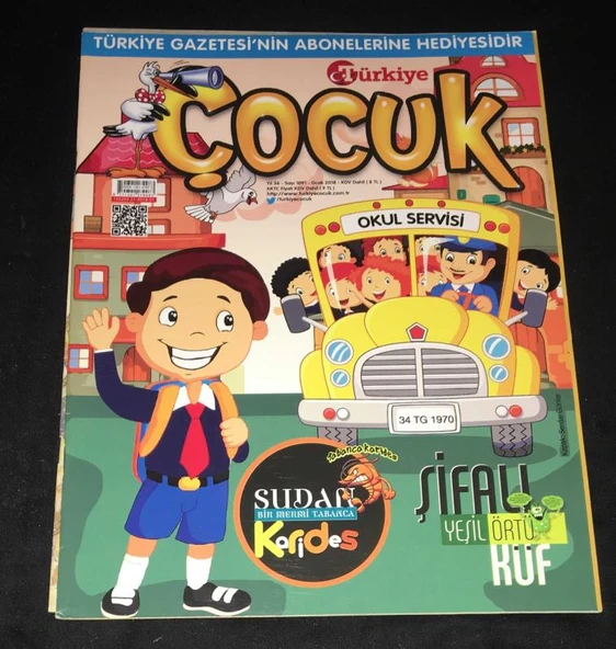 TÜRKİYE ÇOCUK Ocak 2018 Yıl 36 Sayı 1091 (Sahafiye Kitap)