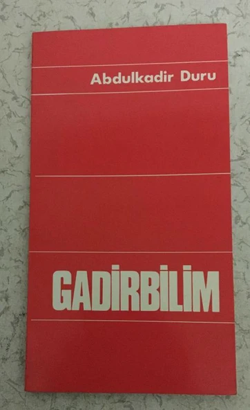 GADİRBİLİM 4.BASKI (Sahafiye Kitap)