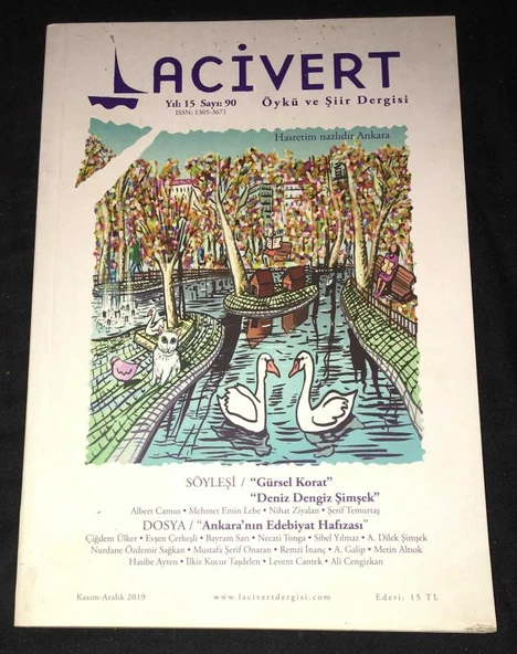 LACİVERT Dergisi Kasım Aralık 2019 Sayı 90 Dosya: ANKARA'NIN EDEBİYAT HAFIZASI (Sahafiye Kitap) ürün görseli