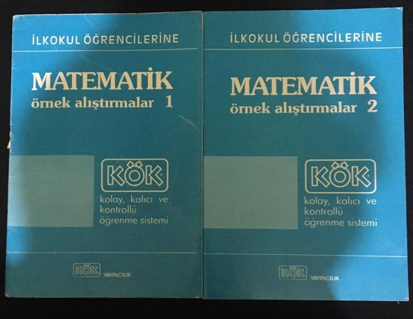 İlkokul Öğrencilerine MATEMATİK Örnek Alıştırmalar 1.2 [2 kitap] (Sahafiye Kitap)