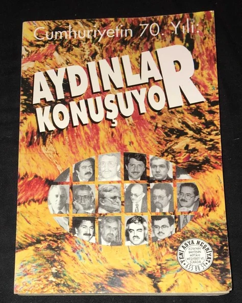 Cumhuriyetin 70.Yılı AYDINLAR KONUŞUYOR [2.EL KİTAPTIR] (Sahafiye Kitap) ürün görseli 1
