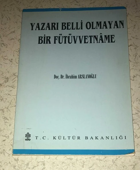 YAZARI BELLİ OLMAYAN BİR FÜTÜVVETNAME (Sahafiye Kitap) ürün görseli 1
