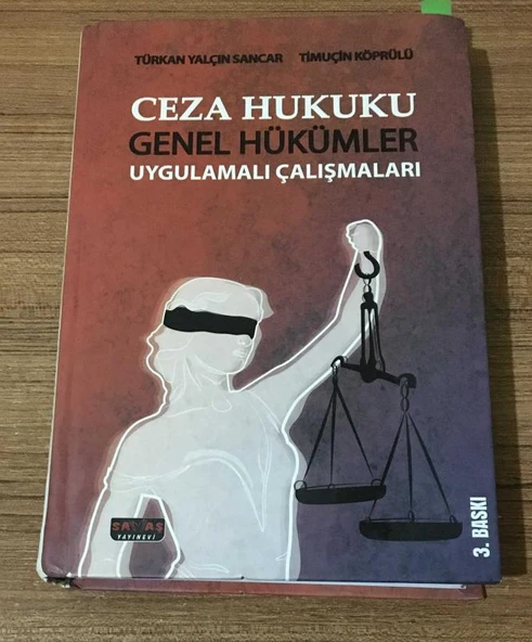 CEZA HUKUKU GENEL HÜKÜMLER UYGULAMALI ÇALIŞMALARI 3.BASKI - 2016 - CİLTLİ - (Sahafiye Kitap) ürün görseli 1