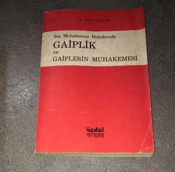 SUÇ MUHAKEMESİ HUKUKUNDA GAİPLİK VE GAİPLERİN MUHAKEMESİ (Sahafiye Kitap) ürün görseli 1