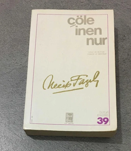 ÇÖLE İNEN NUR Çöle ve Bütün Zaman ve Mekana 14.BASKI - 1994 (Sahafiye Kitap) ürün görseli 1