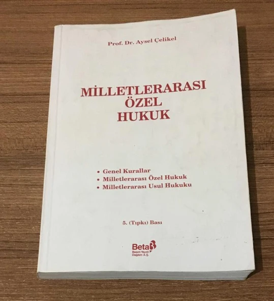 MİLLETLERARASI ÖZEL HUKUK 5.TIPKI BASKI (Sahafiye Kitap) ürün görseli 1