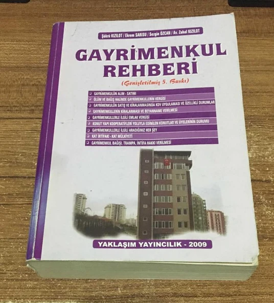 GAYRİMENKUL REHBERİ Genişletilmiş 5.Baskı (Sahafiye Kitap) ürün görseli 1