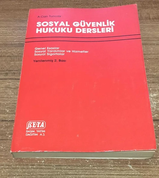 SOSYAL GÜVENLİK HUKUKU DERSLERİ Yenilenmiş 2.Baskı (Sahafiye Kitap) ürün görseli 1