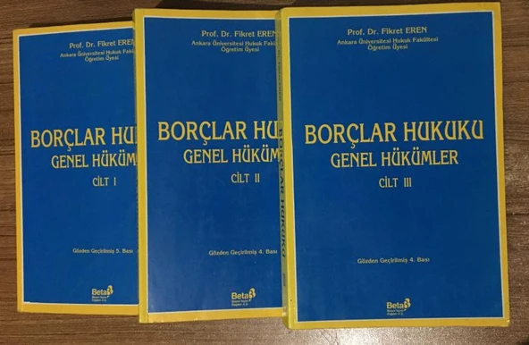 BORÇLAR HUKUKU Genel Hükümler 3 Cilt [TAKIM] Gözden Geçirilmiş 5.Bası (Sahafiye Kitap) - 1