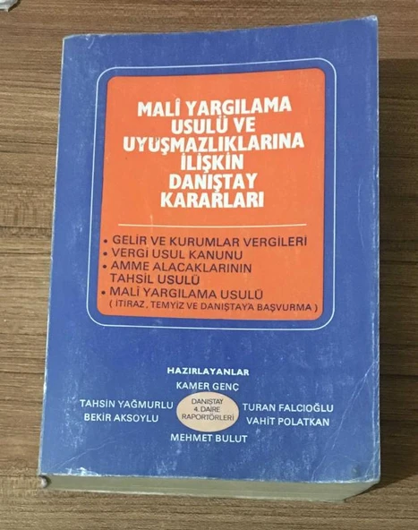 MALİ YARGILAMA USULÜ VE UYUŞMAZLIKLARINA İLİŞKİN DANIŞTAY KARARLARI (Sahafiye Kitap) ürün görseli 1