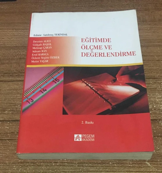 EĞİTİMDE ÖLÇME VE DEĞERLENDİRME 2.BASKI (Sahafiye Kitap) ürün görseli 1