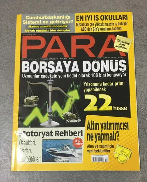 PARA 23-29 Nisan 2017 Sayı 17 BORSAYA DÖNÜŞ (Sahafiye Kitap) ürün görseli
