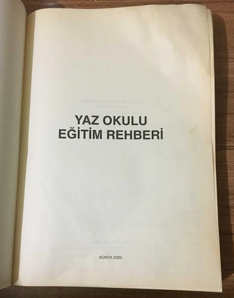 YAZ OKULU EĞİTİM REHBERİ (Sahafiye Kitap) - 2