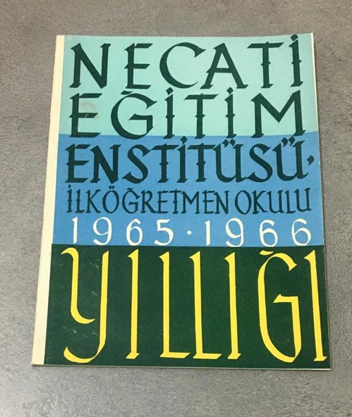 NECATİ EĞİTİM ENSTİTÜSÜ İLKÖĞRETMEN OKULU YILLIĞI 1965 - 1966 (Sahafiye Kitap) ürün görseli 1