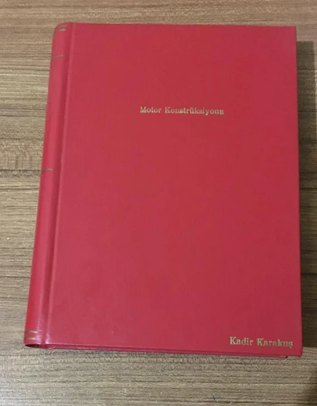 MOTOR KONSTRÜKSİYONU 2.BASKI (Sahafiye Kitap) ürün görseli 1