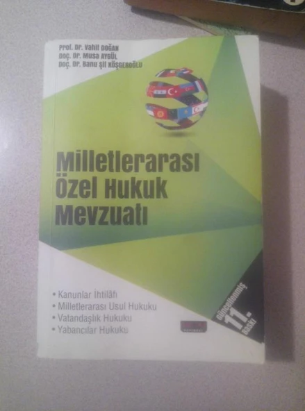 MİLLETLERARASI ÖZEL HUKUK MEVZUATI  ( GÜNCELLENMİŞ 11. BASKI ) (Sahafiye Kitap) ürün görseli 1