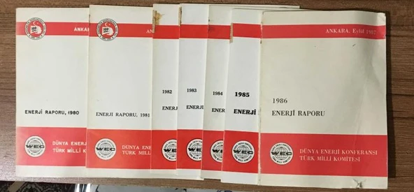 1980,1981,1982,1983,1984,1985,1986 ENERJİ RAPORU (Sahafiye Kitap) ürün görseli 1