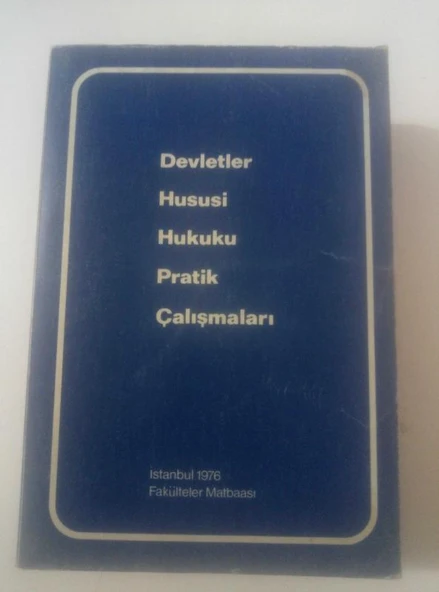 DEVLETLER HUSUSİ HUKUKU PRATİK ÇALIŞMALARI (Sahafiye Kitap) ürün görseli 1
