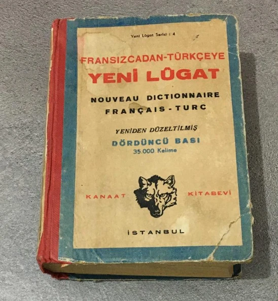 FRANSIZCADAN TÜRKÇEYE YENİ LUGAT Yeniden Düzeltilmiş 4.Baskı 35.000 Kelime (Sahafiye Kitap)