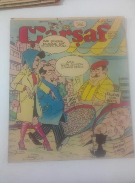 ÇARŞAF Haftalık Gülmece Dergisi, 13 Ocak 1982, Yıl:7, Sayı:3 (Sahafiye Kitap) ürün görseli 1