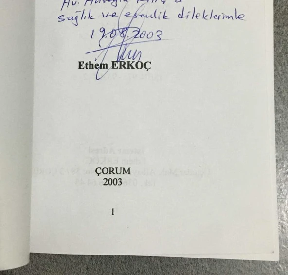 Fahr'ül - Muhaddisin YUSUF BAHRİ EFENDİ - imzalı - (Sahafiye Kitap) - 2