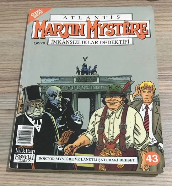 ATLANTİS MARTIN MYSTERE İMKANSIZLIKLAR DEDEKTİFİ Doktor Mystere ve Lanetli Şatodaki Dehşet - Özel Seri 43 (Sahafiye Kitap)