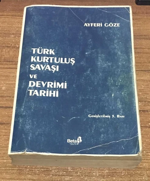 TÜRK KURTULUŞ SAVAŞI VE DEVRİMİ TARİHİ 3.BASKI (Sahafiye Kitap) ürün görseli 1