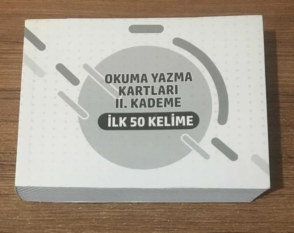 OKUMA YAZMA KARTLARI II. KADEME İlk 50 Kelime (Sahafiye Kitap) ürün görseli 1