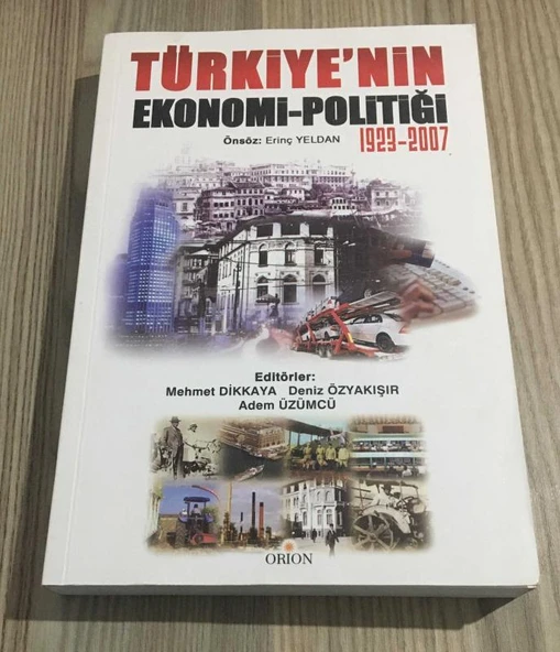 TÜRKİYE'NİN EKONOMİ POLİTİĞİ 1923 - 2007 (Sahafiye Kitap) ürün görseli