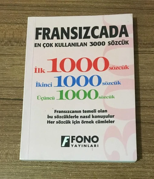 FRANSIZCADA EN ÇOK KULLANILAN 3000 SÖZCÜK (Sahafiye Kitap) ürün görseli 1