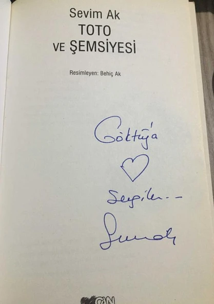 TOTO VE ŞEMSİYESİ - İMZALI - (Sahafiye Kitap) - Resim 2