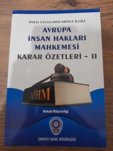 POLİS UYGULAMALARIYLA İLGİLİ AVRUPA İNSAN HAKLARI MAHKEMESİ KARAR ÖZETLERİ 2 (Sahafiye Kitap) ürün görseli 1