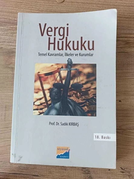 VERGİ HUKUKU TEMEL KAVRAMLAR İLKELER VE KURAMLAR (Sahafiye Kitap) ürün görseli 1