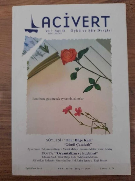LACİVERT ÖYKÜ VE ŞİİR DERGİSİ YIL: 7 SAYI: 41 EYLÜL-EKİM 2011 "NİNNİ" (Sahafiye Kitap) ürün görseli